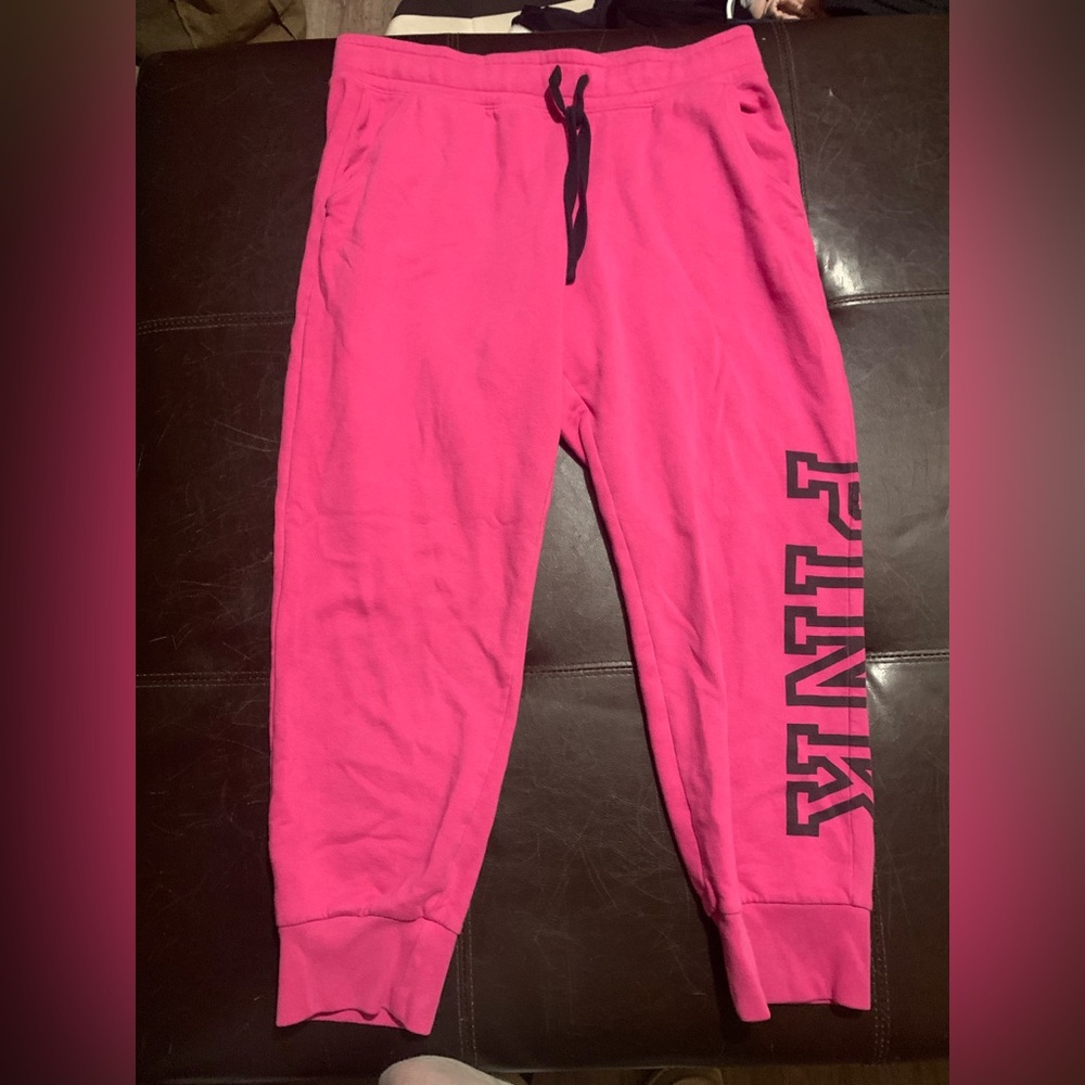 pink joggers from pink
